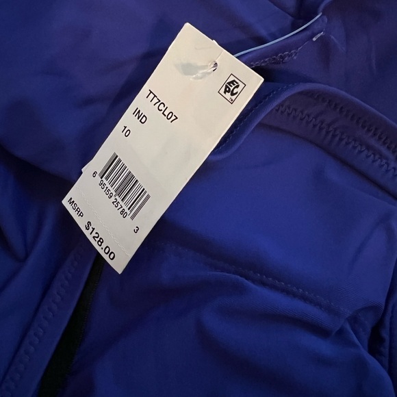 Trina Turk Blue Cut Out One Piece Swimsuit Size US 10 NWT - Picture 11 of 11